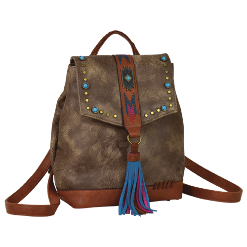 CATCHFLY STUDIO :: PURSES :: CATCHFLY CORA BACKPACK WEATHERED BR