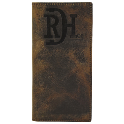 RED DIRT HAT CO MENS RODEO WALLET DISTRESSED LEATHER