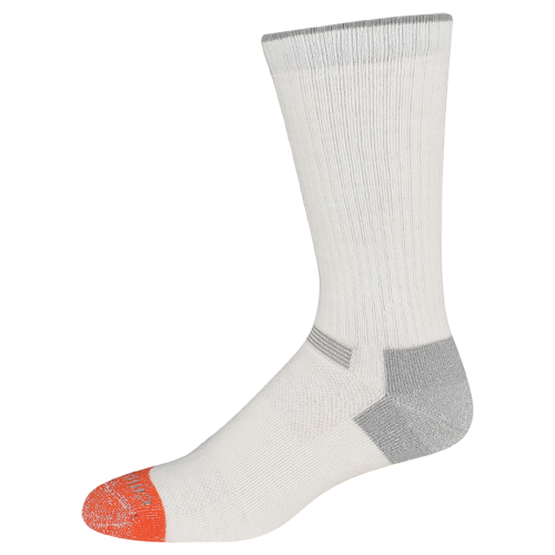 [222353WHT-M] CHIPPEWA MENS CREW SOCK WHITE 2/PACK (M)
