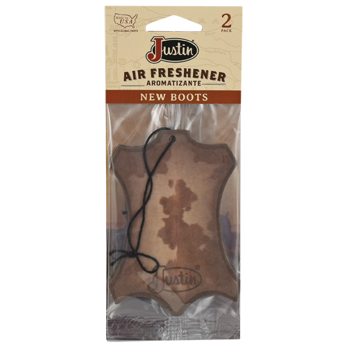 JUSTIN AIR FRESHENER NEW BOOTS/BOX OF 8-2/PK