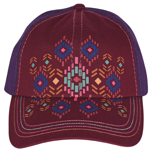 [23204HB13] CATCHFLY BASEBALL CAP AZTEC  PRINT DESIGN