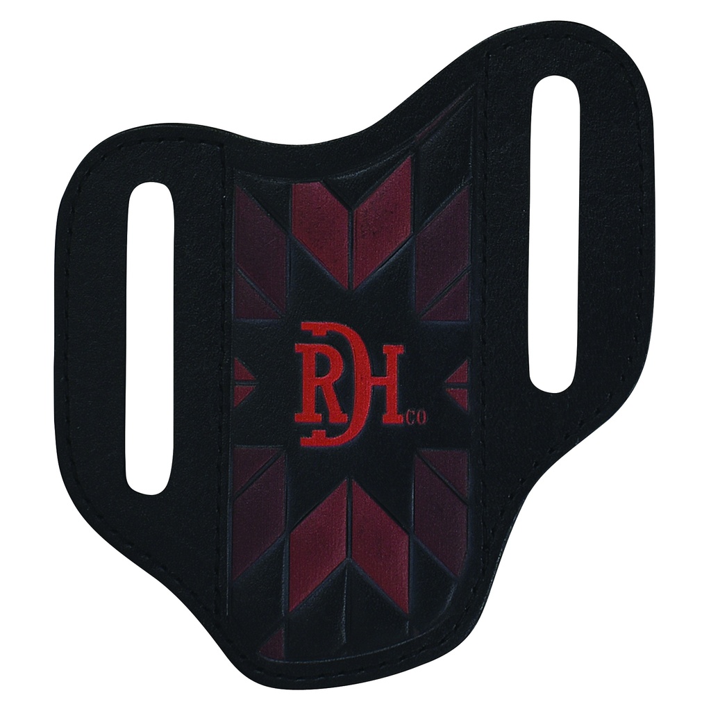 RED DIRT HAT CO PANCAKE KNIFE SHEATH BLK W/WINE AND CLARET MORNING STAR