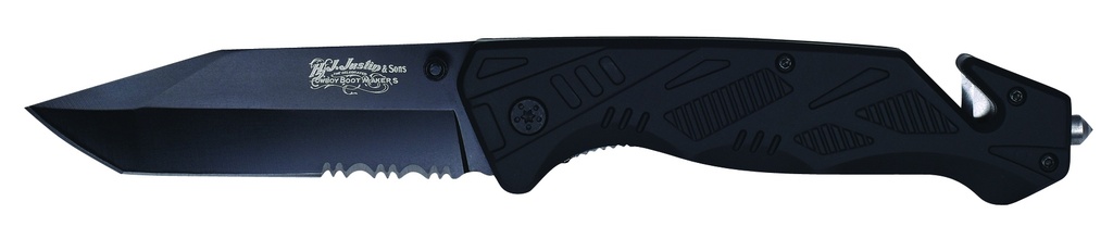 JUSTIN 3 IN 1 TACTICAL KNIFE MATTE BLACK