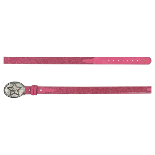 CATCHFLY GIRLS BELT RAZZLE DAZZLE PINK VINYL GLITTER