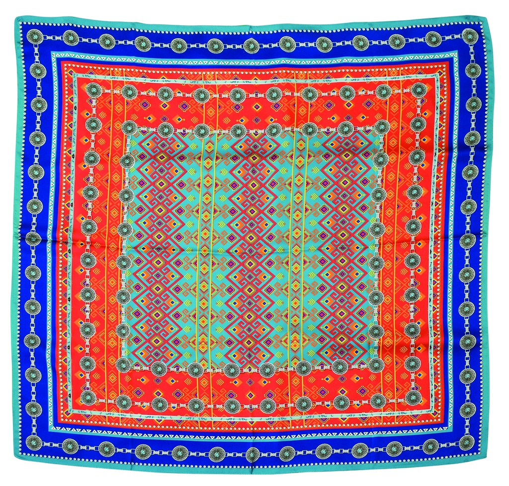 CATCHFLY WILD RAG CHAINBELT PRINT WITH MULTI COLORED DESIGNS