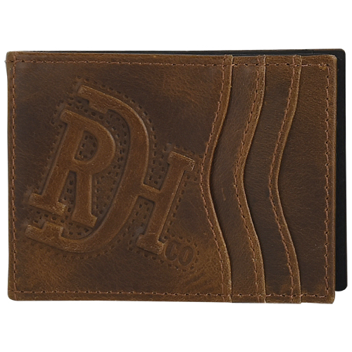 RED DIRT HAT CO BIFOLD CARD CASE WALLET RAISED LOGO