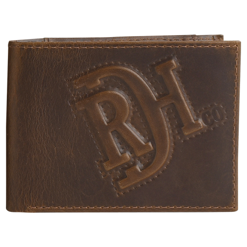 [24170881W16] RED DIRT HAT CO BIFOLD WALLET RAISED PATTERN