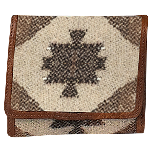 JUSTIN LADIES SMALL WALLET TAN AZTEC BLANKET 