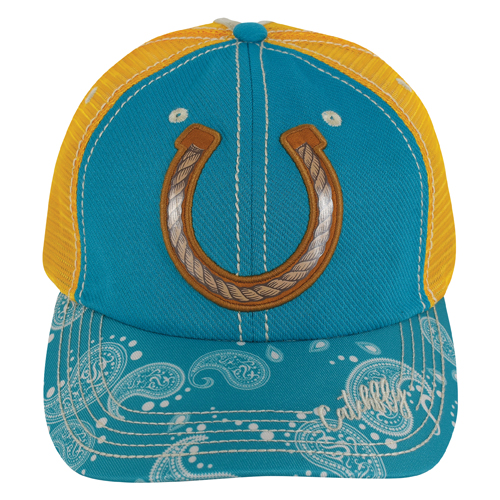 CATCHFLY LADIES BASEBALL CAP LUCKY HORSESHOE