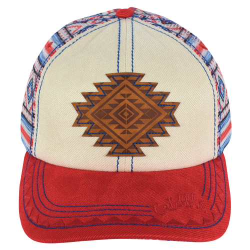 CATCHFLY LADIES BASEBALL CAP STITCHED AZTEC PATCH