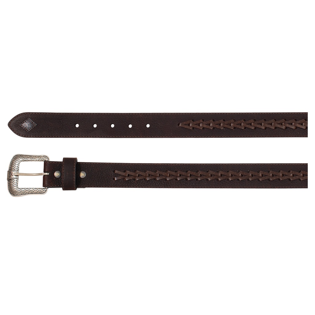 [2510130241-32] RED DIRT HAT CO MENS GENUINE LEATHER BELT ARROW STITCH (32)