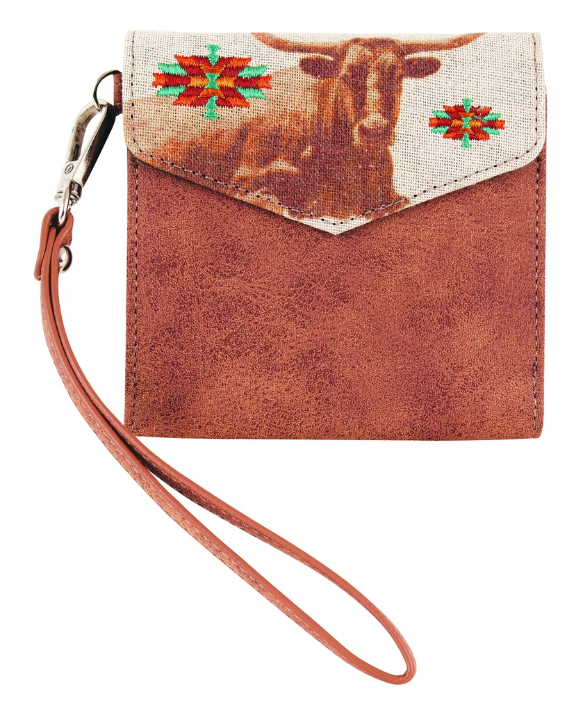 CATCHFLY LADIES MINI WALLET LONGHORN