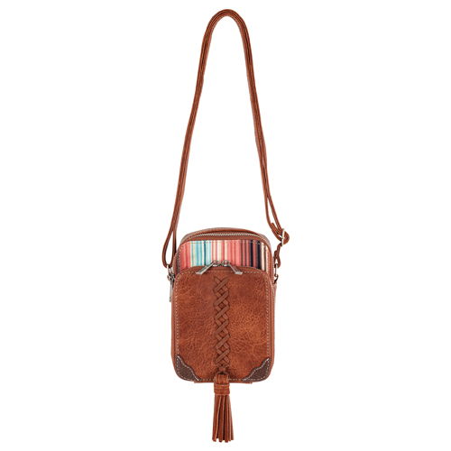 CATCHFLY LADIES CAMERA BAG W/MULTI COLORED STRIPES