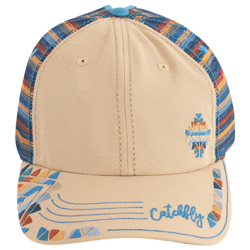 [2520720301] CATCHFLY LADIES BASEBALL CAP EMBROIDERED SOUTHWESTERN DESIGN