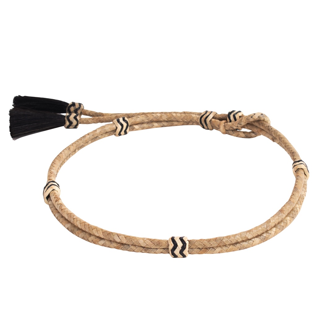 RED DIRT HAT CO GENUINE LEATHER HAT BAND NATURAL BRAIDED