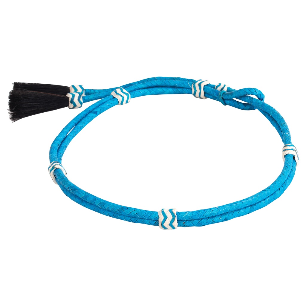 RED DIRT HAT CO GENUINE LEATHER HAT BAND TURQUOISE BRAIDED
