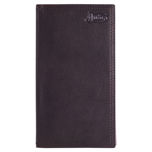 JUSTIN MENS GENUINE LEATHER RODEO WALLET DARK BROWN RUGGER