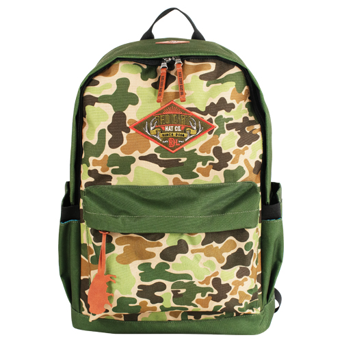 RED DIRT HAT CO BACKPACK CAMO WITH PATCH
