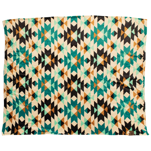 RED DIRT HAT CO FLEECE BLANKET TURQUOISE AZTEC