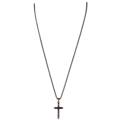 JUSTIN MENS NECKLACE DAMASCUS CROSS