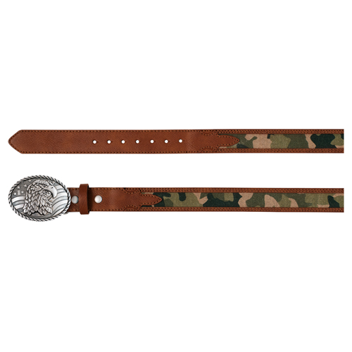 ARENA ACE BOYS BELT TAN WITH CAMO INLAY