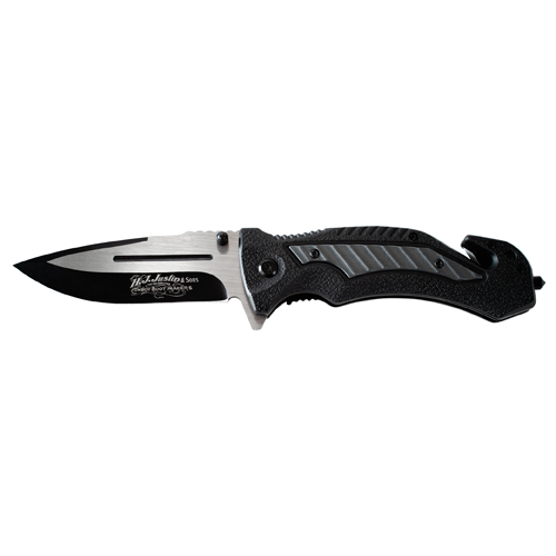 JUSTIN 3 IN 1 TACTICAL KNIFE 2 TONE BLACK