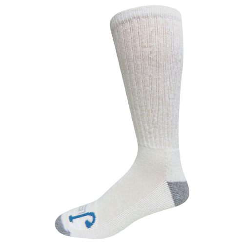 [9585K051462] JUST-DRY HALF CUSHION OVER THE CALF, WHITE 2 PACK, SIZE X-LARGE