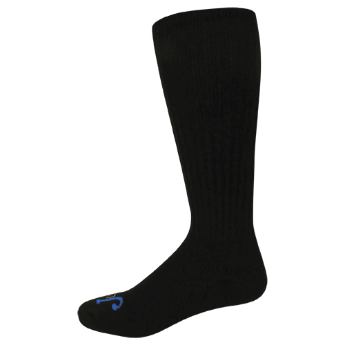 JUST-DRY HALF CUSHION OVER THE CALF,  BLACK 2 PACK, SIZE X-LARGE