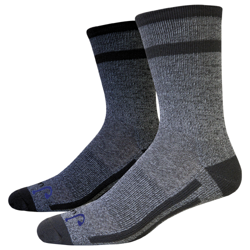 [9587I901602] JUST-DRY CREW, 2 PACK ASST'D MARLED GREY/MARLED BLACK, SIZE LARGE