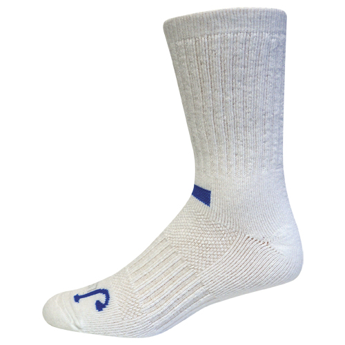 [9589I051462] JUST DRY FULL CUSHION CREW, WHITE 2 PACK, SIZE LARGE