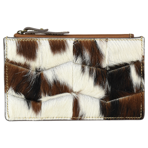 TONY LAMA ORGANIZER WALLET HAIR-ON ACCENTS