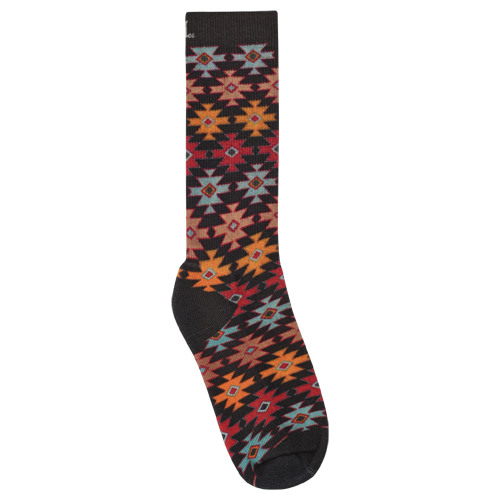 [222313GWT] RED DIRT HAT CO CREW CUT SOCK GREAT WHITE AZTEC PATTERN