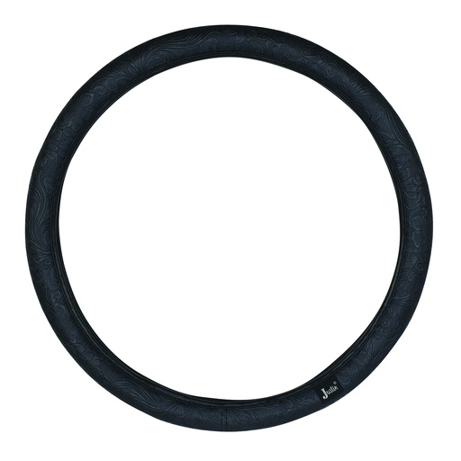 [23702A130BLK] JUSTIN TRUCK STEERING WHEEL COVER BLACK WITH TOOLING 15.5"