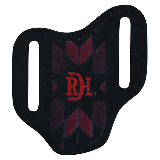 [24068882K6] RED DIRT HAT CO PANCAKE KNIFE SHEATH BLK W/WINE AND CLARET MORNING STAR