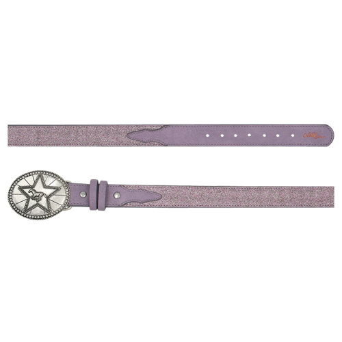 [2421660256] CATCHFLY GIRLS BELT SPARKLEBERRY PURPLE GLITTER