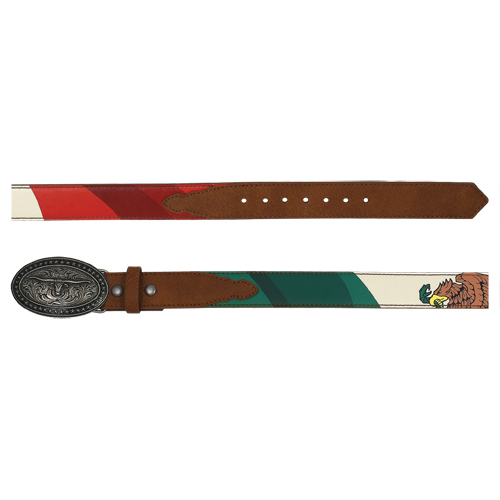 [24213BE4] ARENA ACE BOYS BELT MEXICAN FLAG PRINT