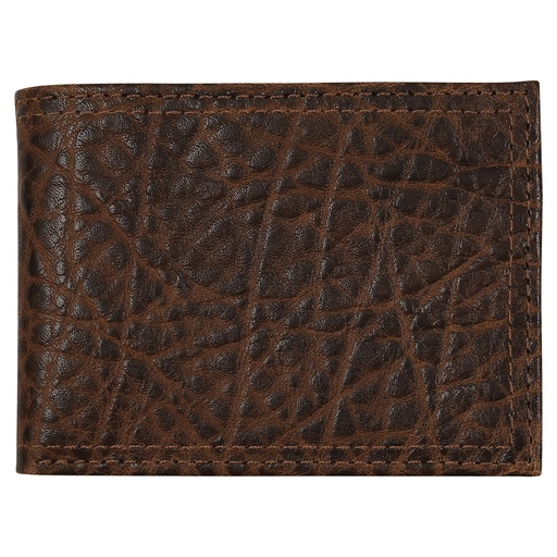 [2512391616] JUSTIN MENS GENUINE LEATHER BIFOLD WALLET TAN TEXTURED LEATHER