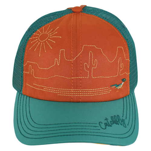 [2510380307] CATCHFLY LADIES BASEBALL CAP EMBROIDERED DESERT SCAPE