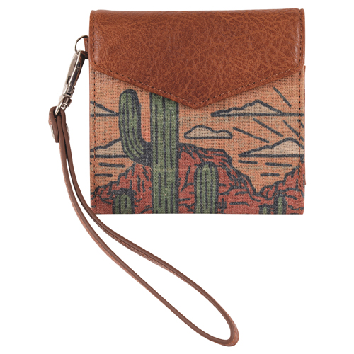 [2510426261] RED DIRT HAT CO LADIES MINI WALLET DESERT SCAPE