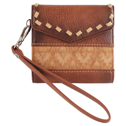 [2510456261] RED DIRT HAT CO LADIES MINI WALLET TAN W/BUCKSTITCH