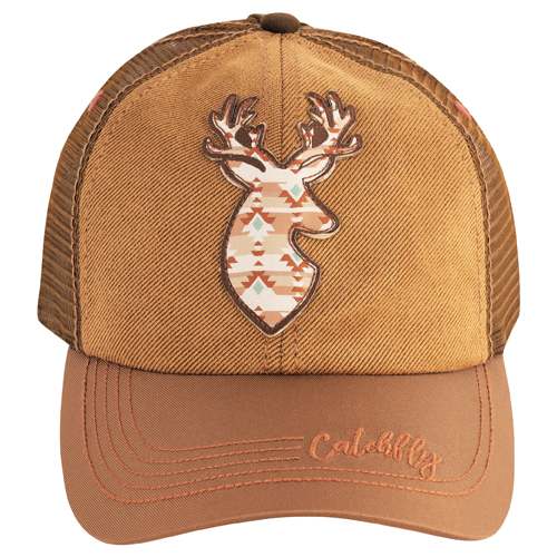 [2520720306] CATCHFLY LADIES BASEBALL CAP AZTEC STAG