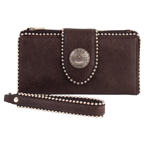 [2520687251] RED DIRT HAT CO LADIES WALLET CONCHO W/BALL CHAIN