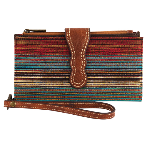 [2521247251] CATCHFLY LADIES WALLET SOUTHWESTERN STRIPED