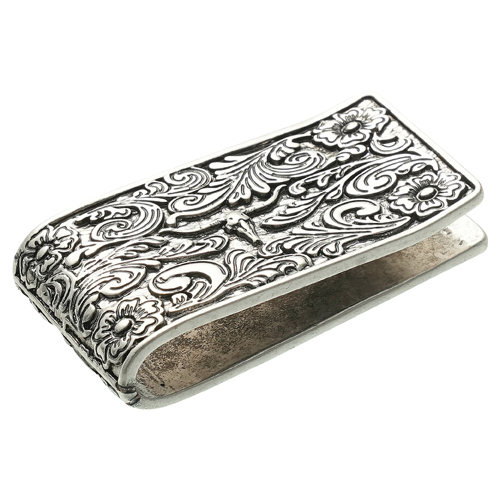 [2621917452] JUSTIN MENS MONEY CLIP LONGHORN 