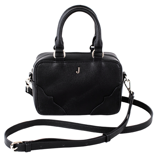 [2622712032] JUSTIN LADIES SIGNATURE MINI TOP HANDLE BAG BLACK