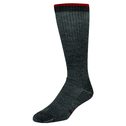 [20997RED] JUSTIN FULL CUSHION MERINO WOOL TALL BOOT SOCK