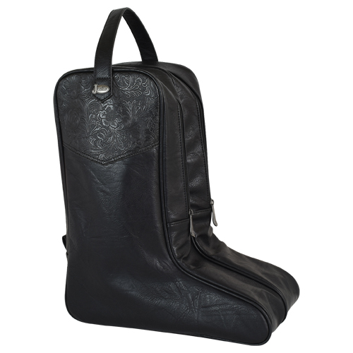 [2107547BLK] JUSTIN BOOT BAG BLACK W/TOOLING