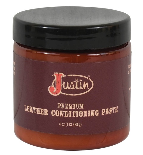 [21003] JUSTIN LEATHER CREAM CONDITIONER 4 OZ JAR