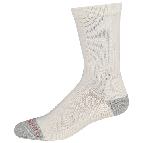 [222383WHT] CHIPPEWA MENS CREW SOCK WHITE 2/PACK