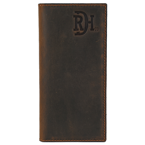 [22228876W2] RED DIRT HAT CO MENS RODEO WALLET OILED FINISH